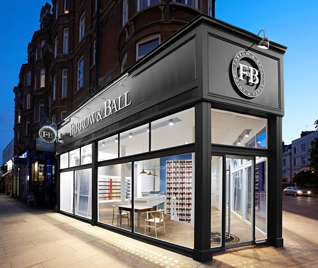 Farrow and Ball shop exterior