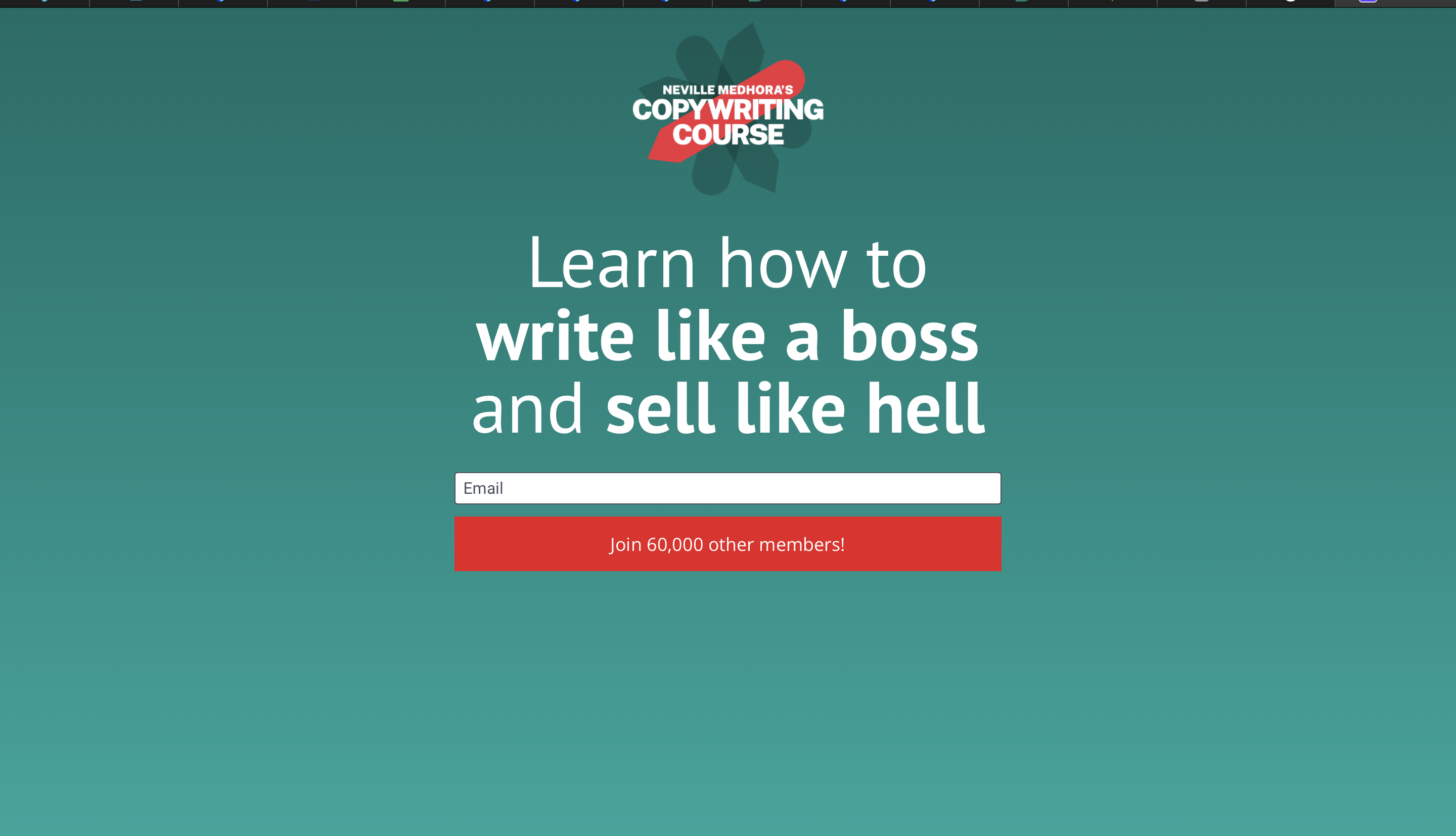 copywritingcourse homepage CTA