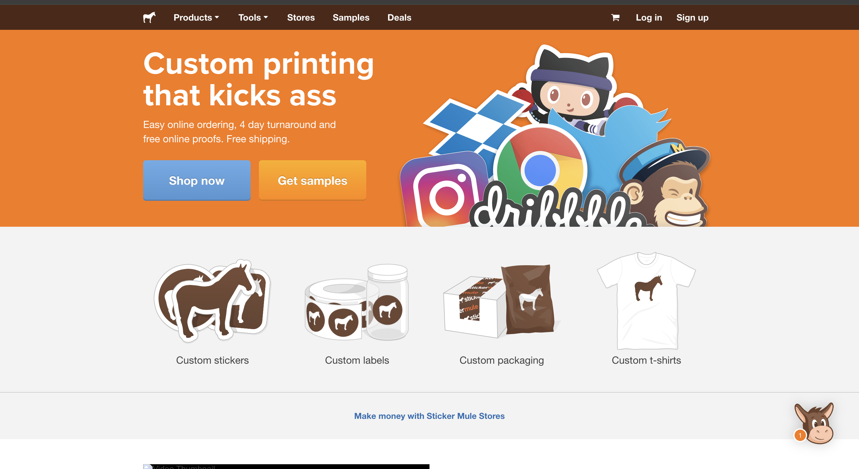 stickermule homepage